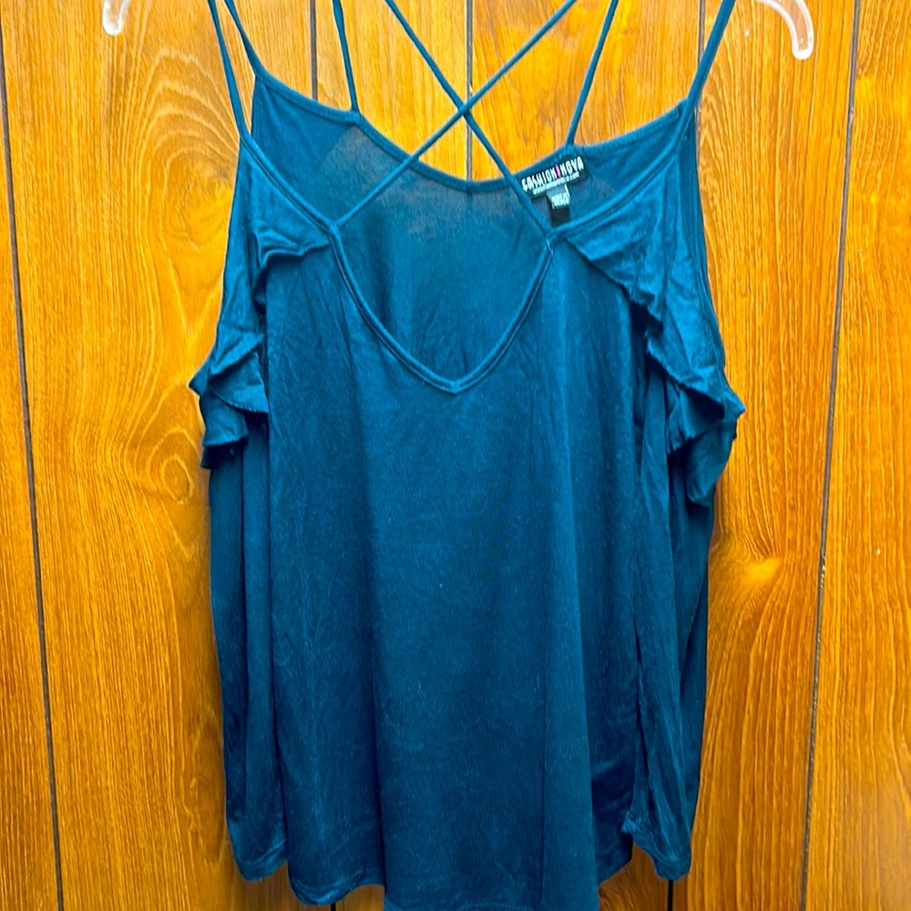 Fashion Nova Criss Cross Blouse